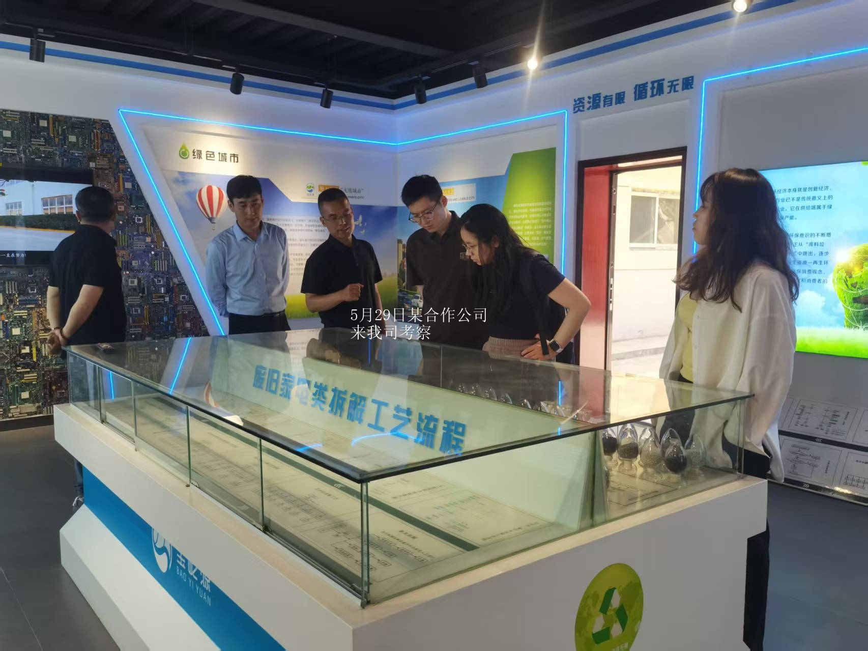 5月29日某合作公司来我司考察